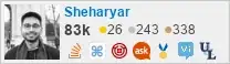 profile for Sheharyar on Stack Exchange, a network of free, community-driven Q&A sites