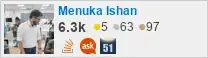profile for Menuka Ishan on Stack Exchange, a network of free, community-driven Q&A sites