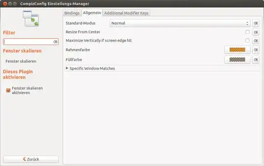 Compiz resize plugin settings