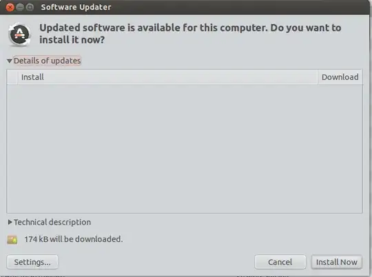 No details of updates