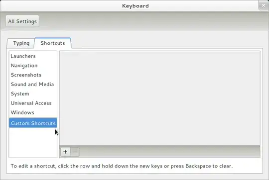 Shortcuts in Keyboard settings