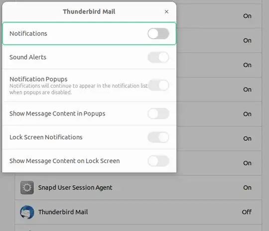 thunderbird notifications are off
