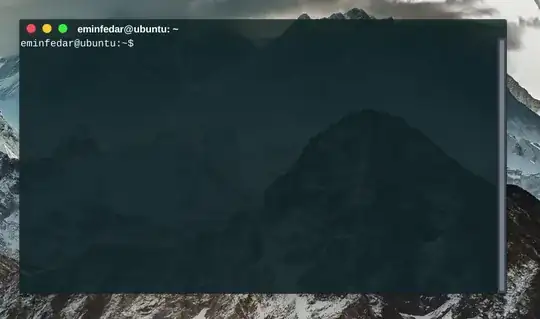 Terminal Background & Panel without blur effect