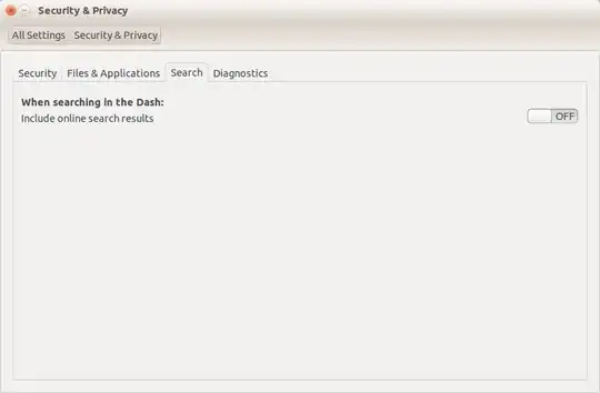 Online search results setting off