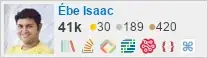 profile for Ébe Isaac on Stack Exchange, a network of free, community-driven Q&A sites