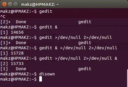 gedit in Terminal
