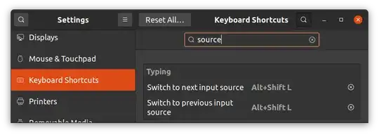 language switching config in settings