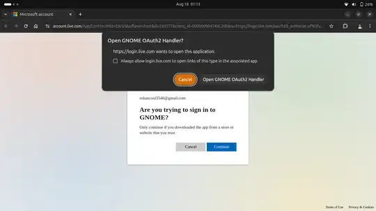 open the system settings pop up