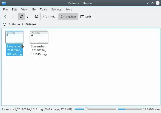 Image: sample of the servicemenu action