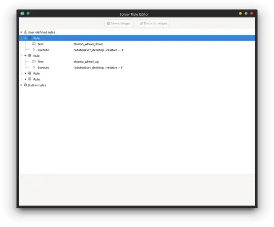 Solaar rule configuration