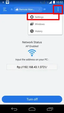 access settings in ES