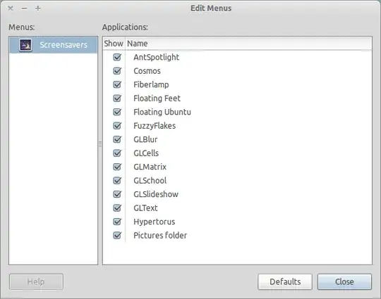 Edit Menus screenshot
