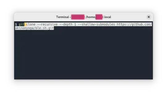 terminal showing autosuggestions