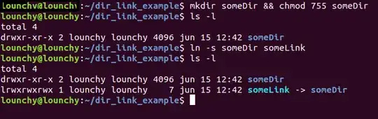 Making directory and symbolic link