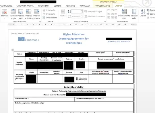 MS word opening the file
