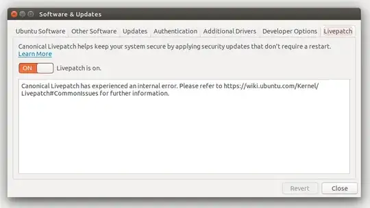 Canonical Livepatch has experienced an internal error. Please refer to https://wiki.ubuntu.com/Kernel/Livepatch#CommonIssues for further information.