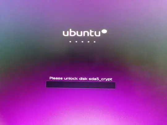 Ubuntu disk decrypt splash screen