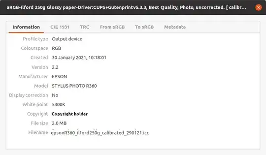 calibrated profile info