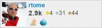profile for rtome on Stack Exchange, a network of free, community-driven Q&A sites