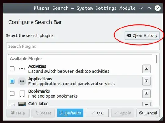 Clear KRunner history