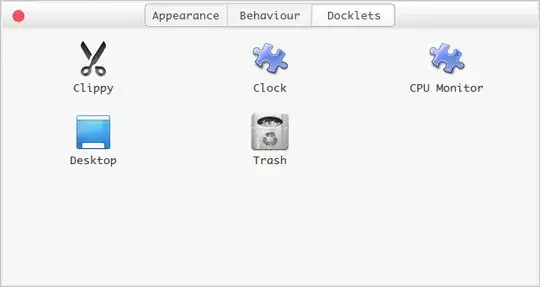 Screenshot of plank preferences