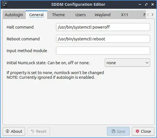 The General tab of SDDM Configuration Editor has the input method setting.