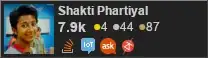 profile for Shakti Phartiyal on Stack Exchange, a network of free, community-driven Q&A sites