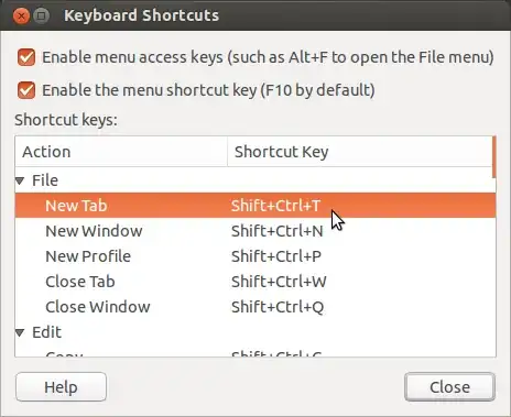 terminal Keyboard Shortcuts