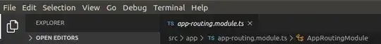 VS Code menu bar