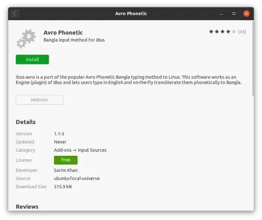 install Avro Phonetic