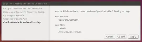 New Mobile Broadband Connection setup wizard, final step