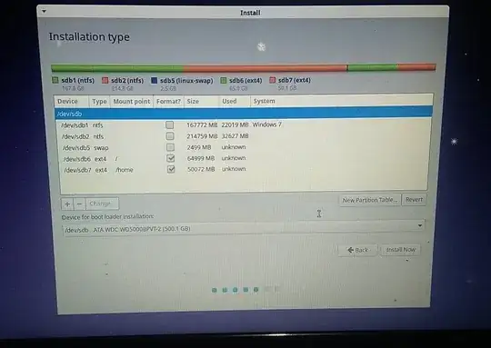 windows partition shown