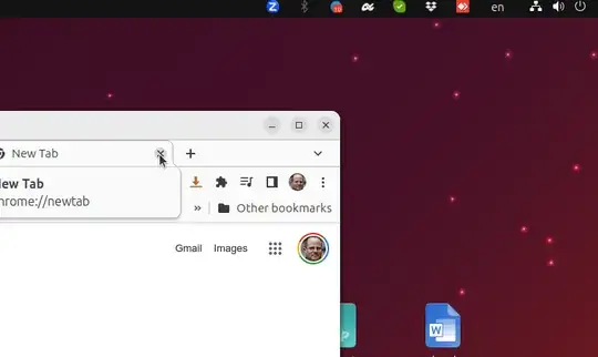 chrome response to the mouse after dragging the browser window to the left