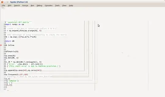 Here is a screen shot of the garbled spyder screen