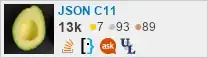 profile for JSON C11 on Stack Exchange, a network of free, community-driven Q&A sites