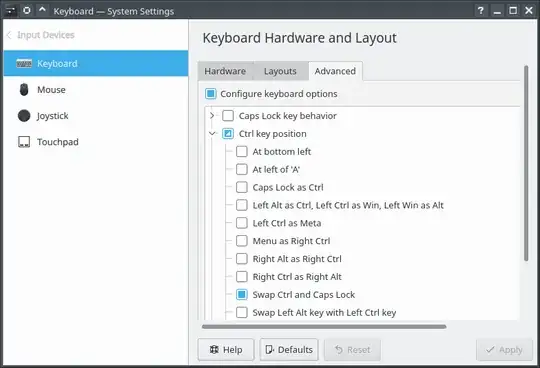 Screenshot of KDE's System Setting's Keyboard module