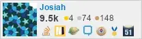 profile for Josiah on Stack Exchange, a network of free, community-driven Q&A sites