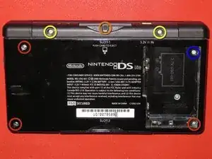 Disassembling Nintendo DS Lite Bottom Case