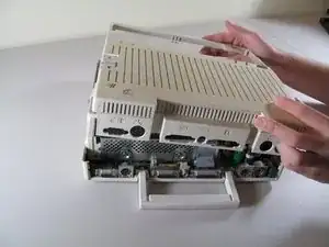 Disassembling Apple IIc Cover