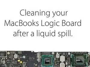 How to Correctly clean corrosion from a MacBook Pro logic board.