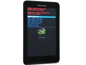 Lenovo A7-40, A7-50 A3500 Factory-Reset (Wiederherstellen von Werkseinstellungen)