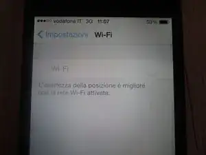 Wie repariert man einen ausgegrauten WLan-Schalter beim iPhone 4S?