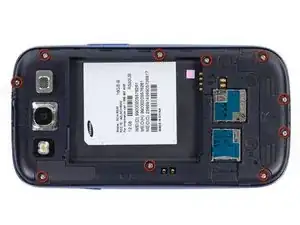 Samsung Galaxy S III Kunststoff Mittelrahmen ersetzen