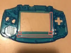 Gameboy Advance AGS-101 Blacklight Mod