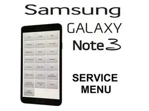 Samsung GALAXY Note 3 - Service-/Testmenü