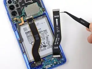 Samsung Galaxy S20 Plus Flachbandkabel entfernen