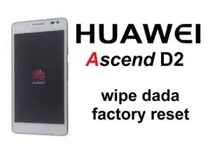 Huawei Ascend D2 wipe data / factory reset