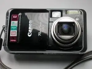 Disassembling Canon PowerShot S80 Outer Casing