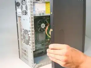 Removing the HP Compaq dx2000MT Case Doors