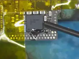 Repair tricks for desoldering & soldering of iPhone X charging IC